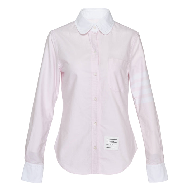 Classic Long Sleeve Round Collar Blouse