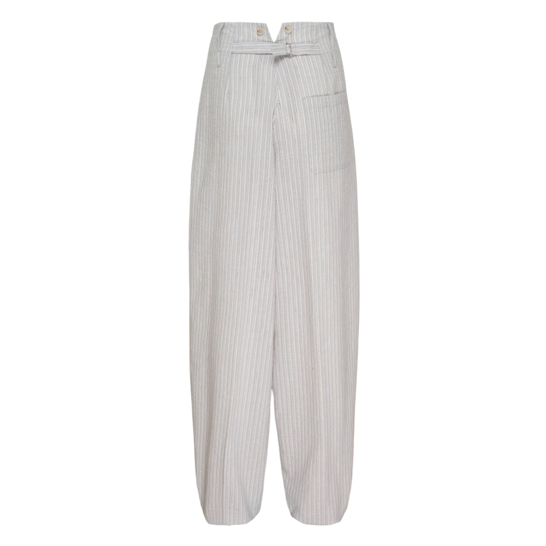 Striped Wide-Leg Pants