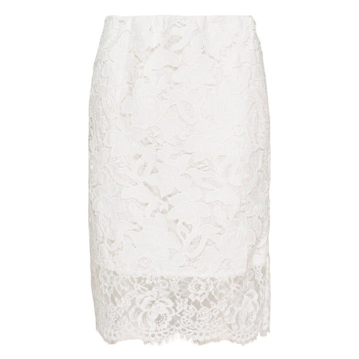 Floral Lace Pencil Skirt