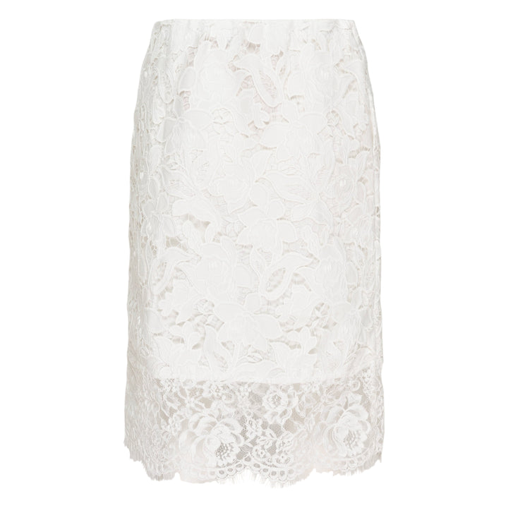 Floral Lace Pencil Skirt
