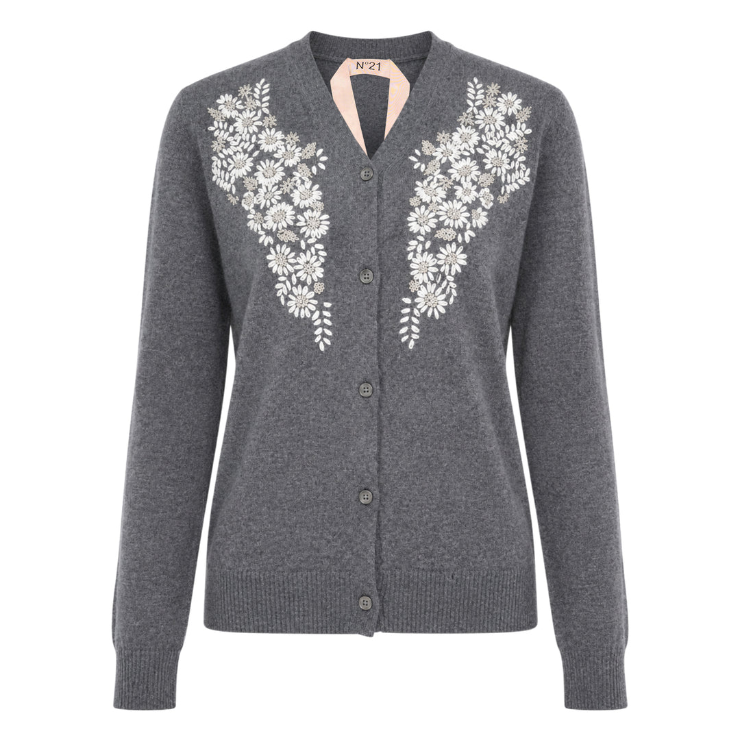 Floral Embroidered Cardigan