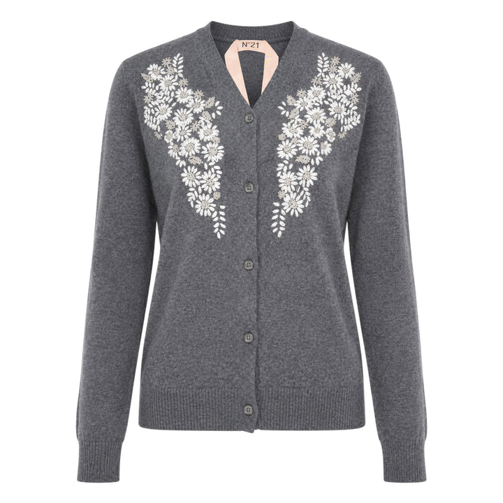 Floral Embroidered Cardigan