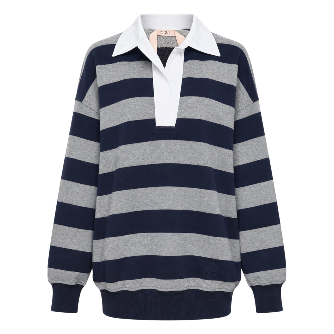 Striped Rugby Sweatshirt