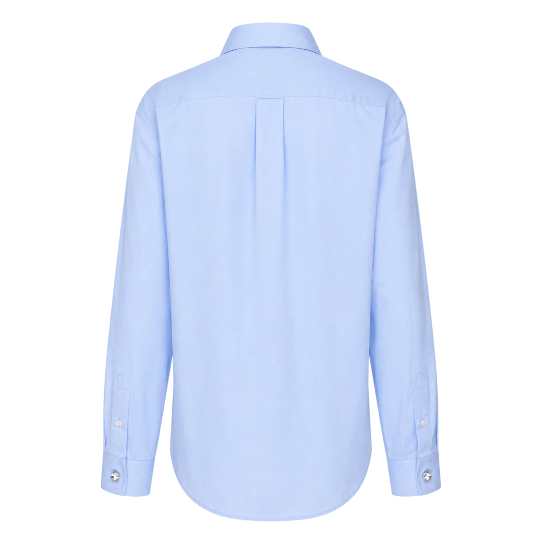 Crystal Button Poplin Shirt