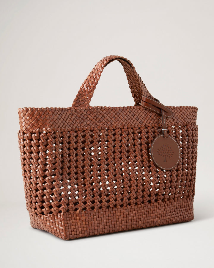 Woven Leather Tote Bag