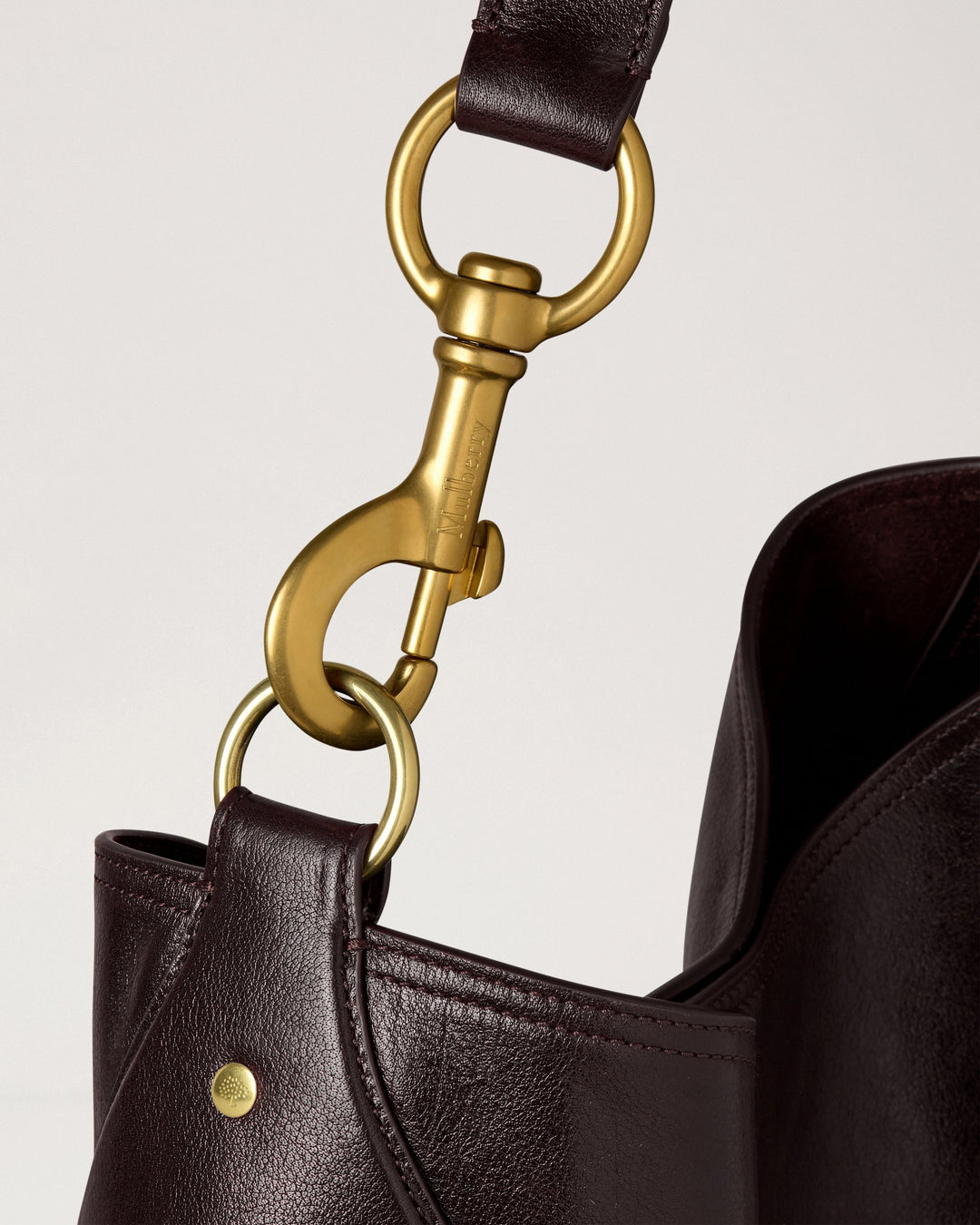 Hackney Shiny Leather Shoulder Bag