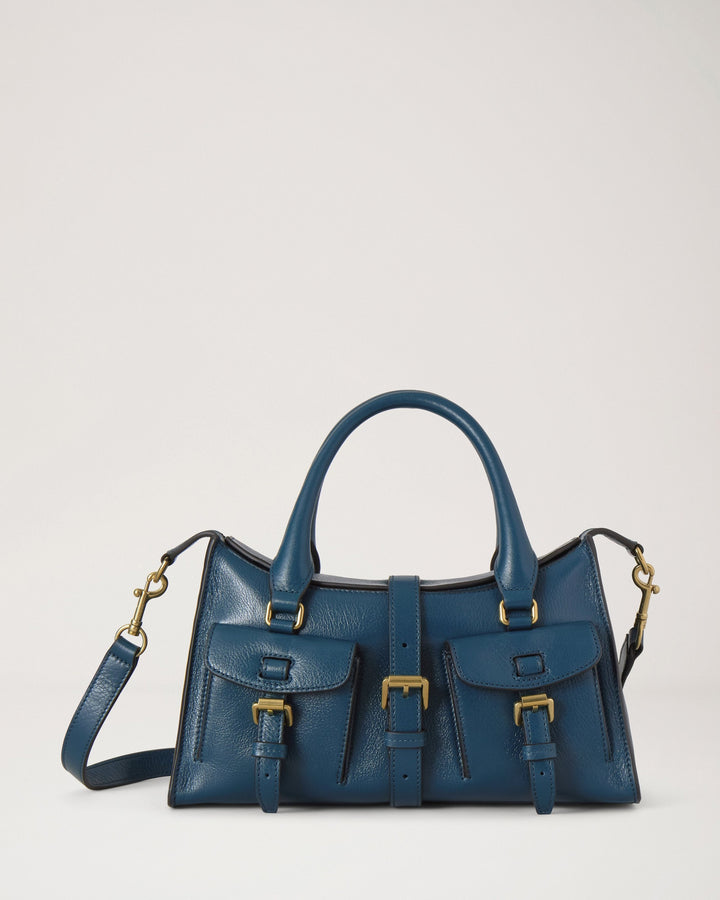 Small Roxanne High Shine Leather Bag
