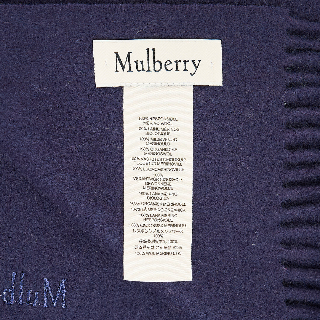 Small Solid Merino Wool Scarf