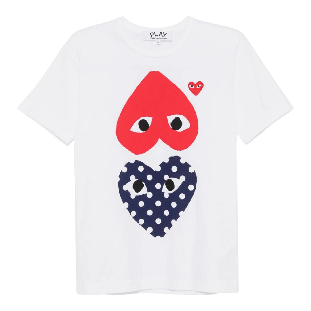 Polka Dot Double Heart Tee