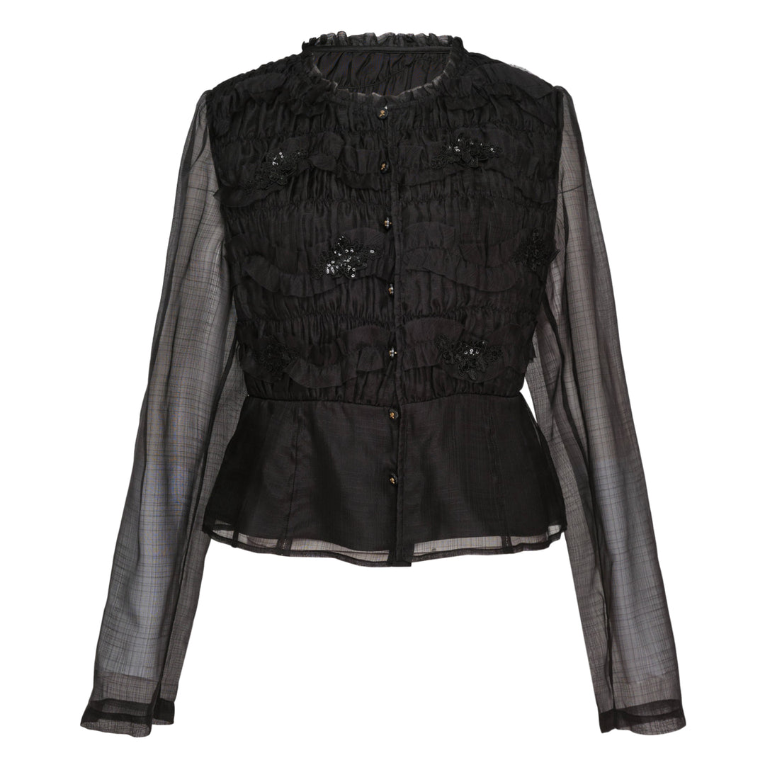 Silk Long Sleeve Blouse