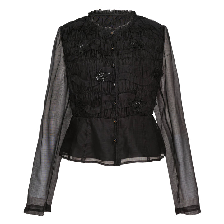 Silk Long Sleeve Blouse