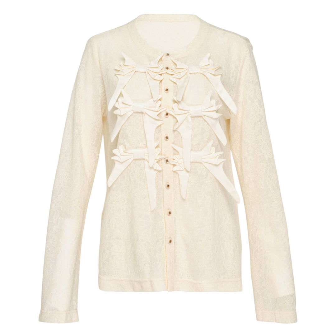 Long Sleeve Bow Cardigan