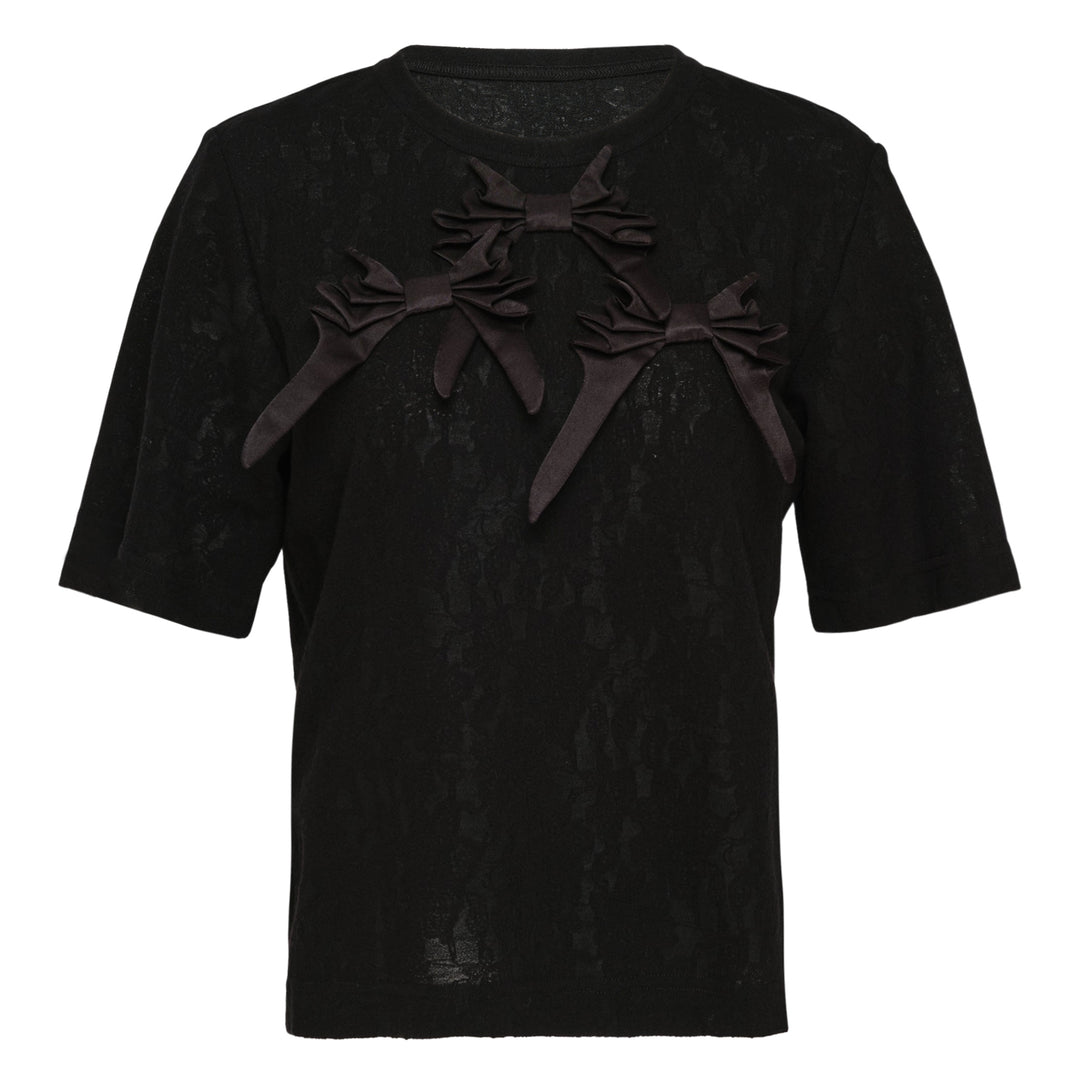 Bow Detail Short Sleeve Tee