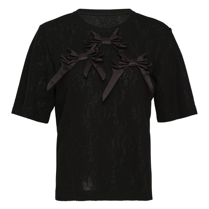 Bow Detail Short Sleeve Tee