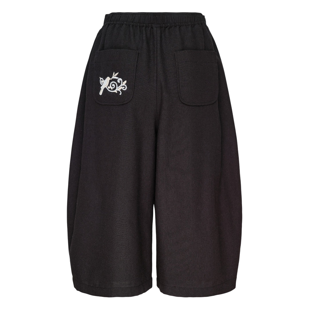 Wide Leg Stretch Trousers