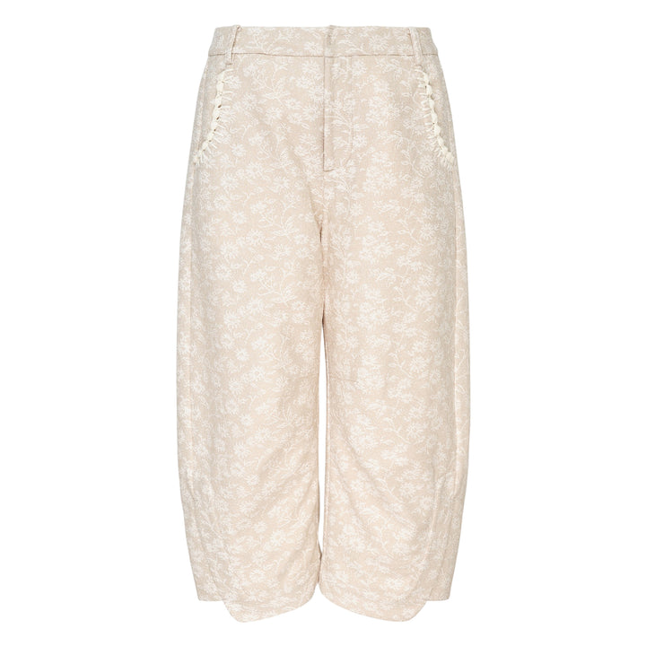 Wide Leg Floral Trousers