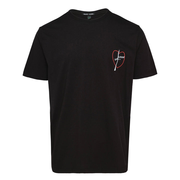 Heart Graphic Crew Neck Tee