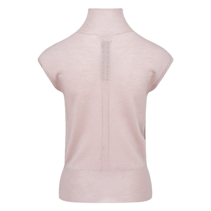 Sleeveless Turtleneck Knit Top