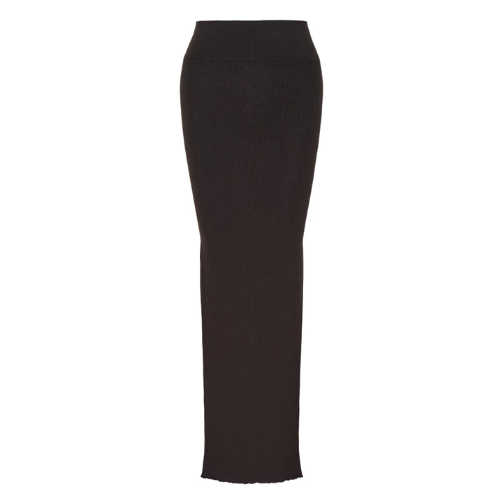 Ribbed Knit Maxi Skirt