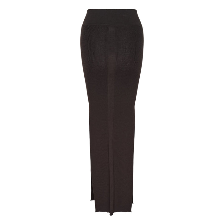 Ribbed Knit Maxi Skirt
