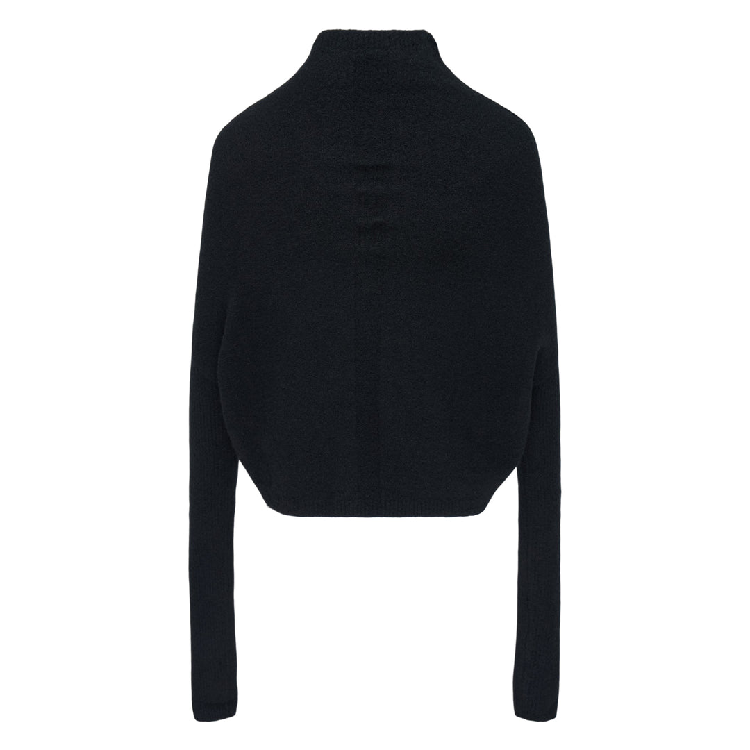 Long Sleeve Crater Felt Cashmere Sweater