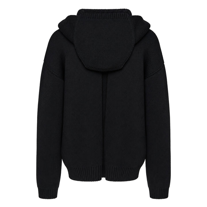 Reversible Wool Hoodie Robe