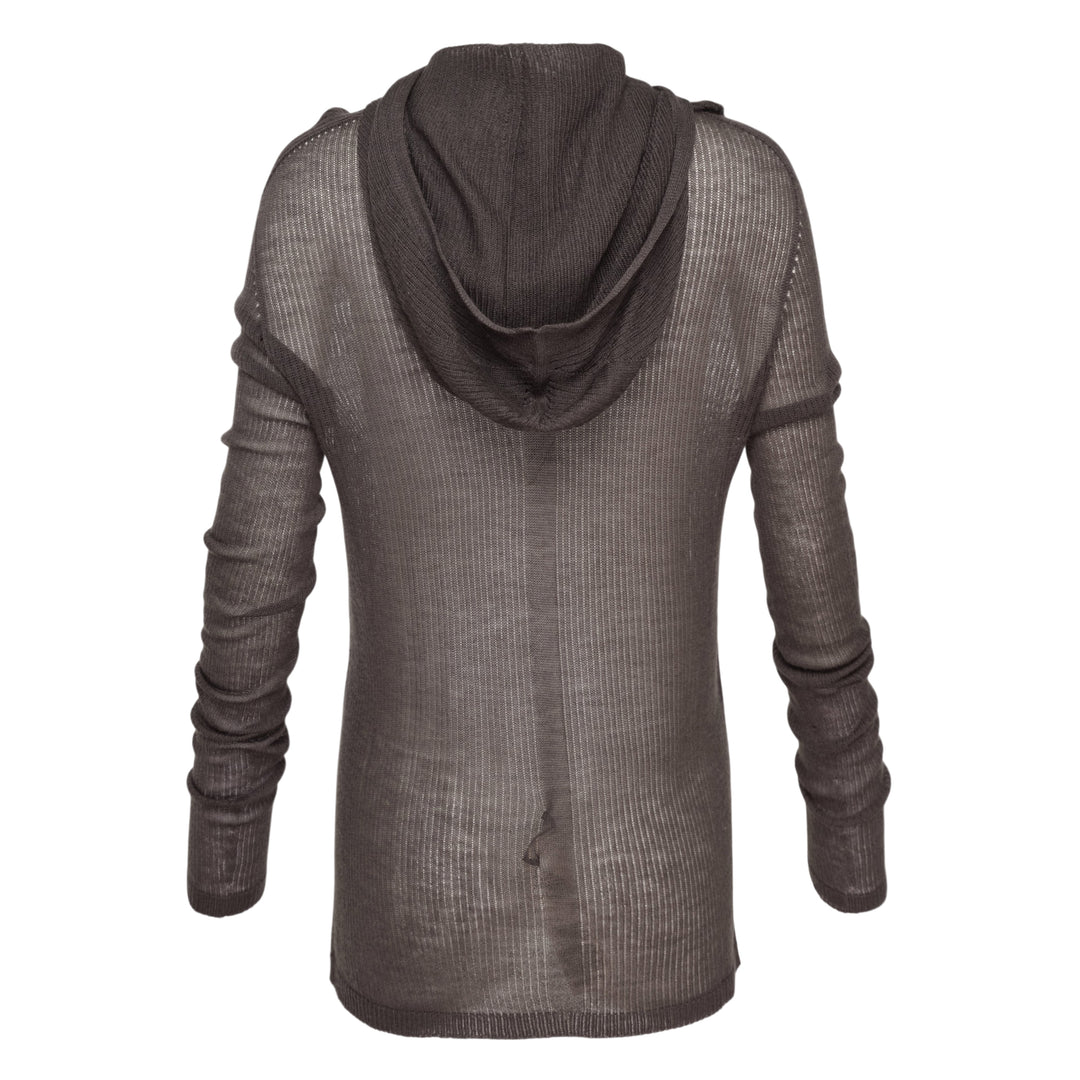 Hooded Long Sleeve Ribbed Tee