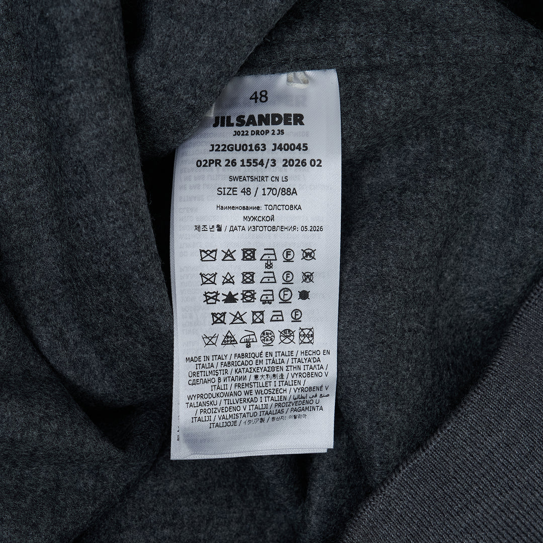 Wool Melton Long Sleeve Sweatshirt