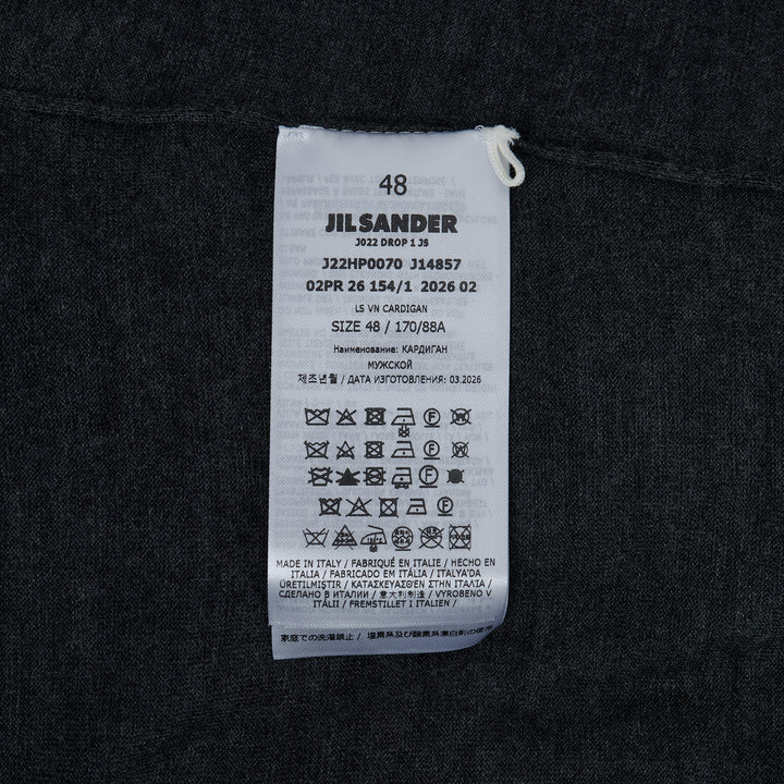 Extrafine Long Sleeve V-Neck Cardigan