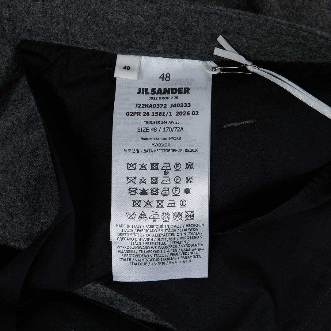 Light Merino Pleated Trousers