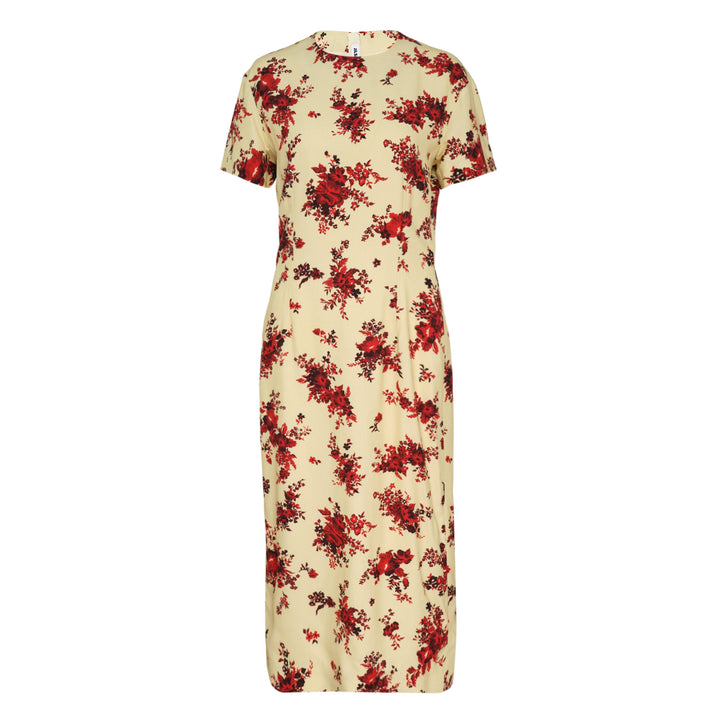 Stretch Viscose Cady Midi Dress