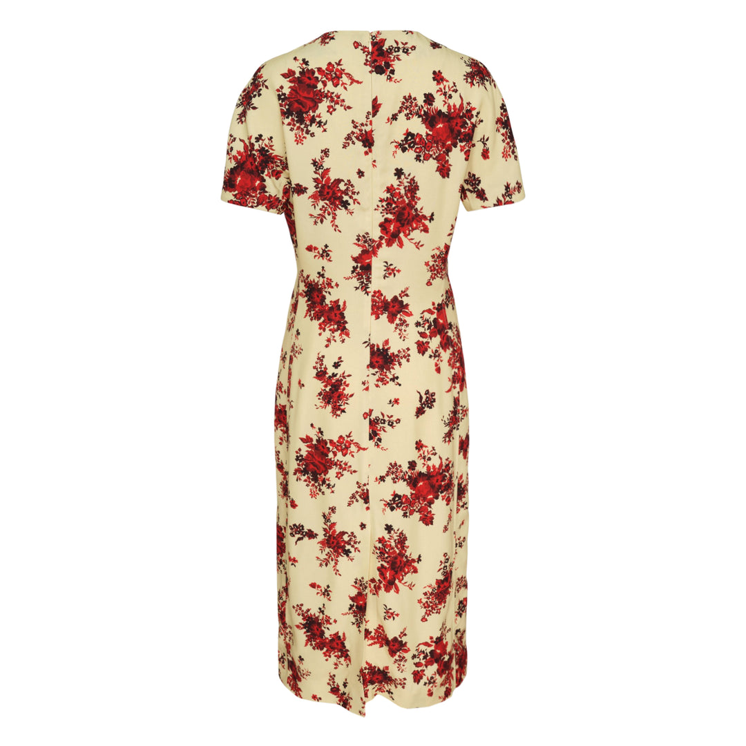Stretch Viscose Cady Midi Dress