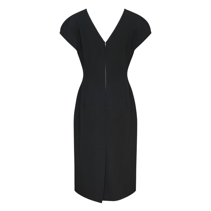 Fluid Wool Sheath Dress