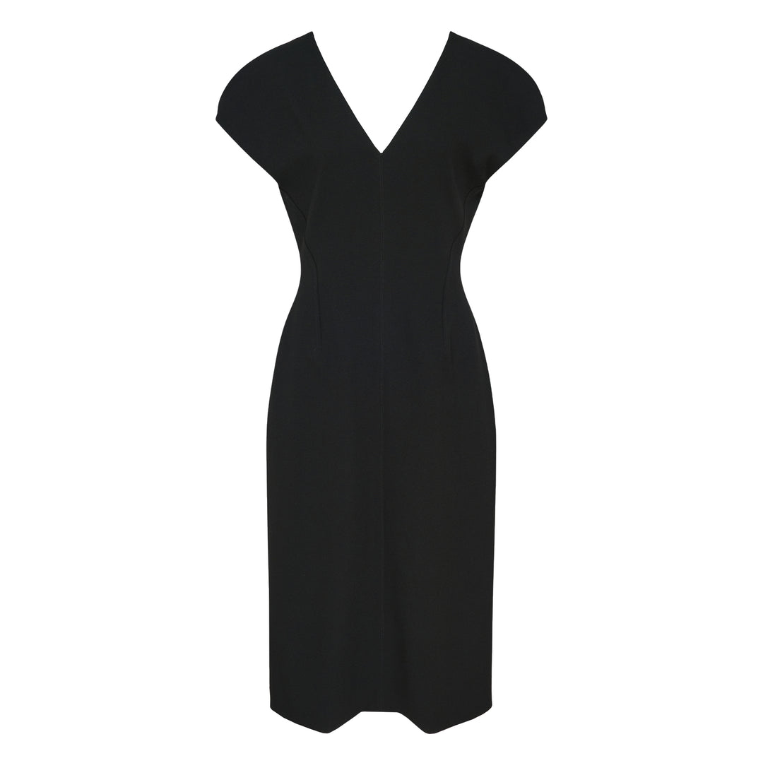 Fluid Wool Sheath Dress