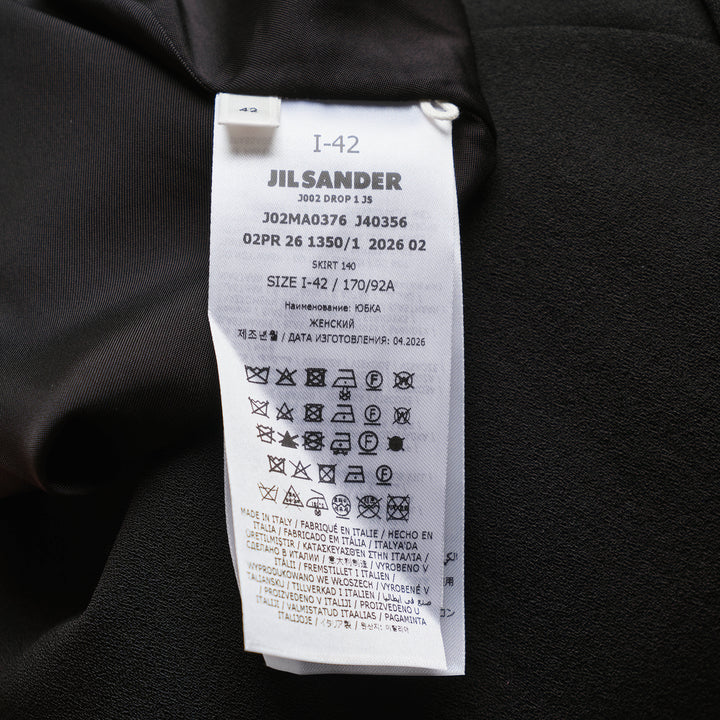 Fluid Wool Midi Skirt