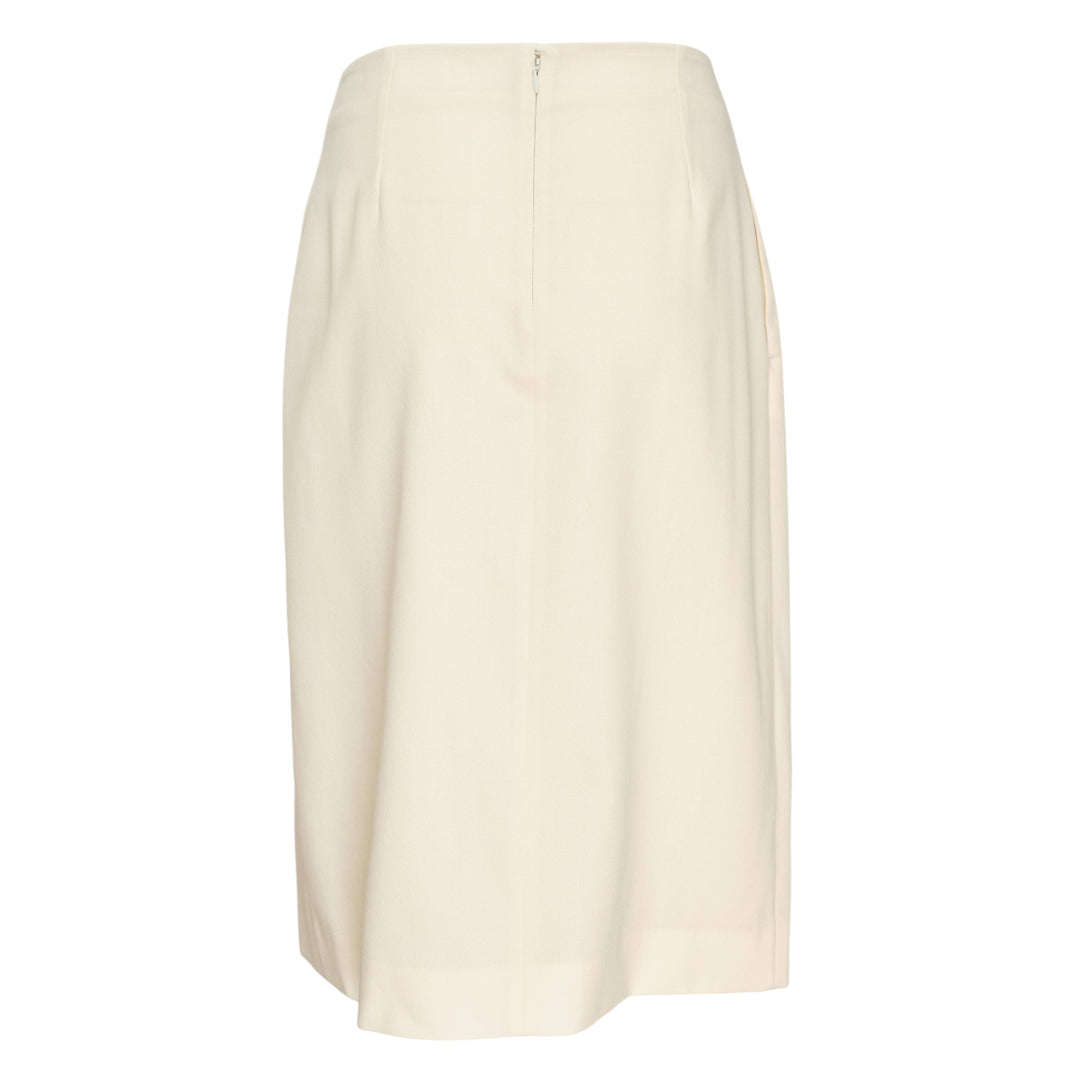 Fluid Wool Midi Skirt