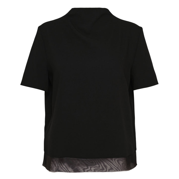 Fluid Wool Short Sleeve Top