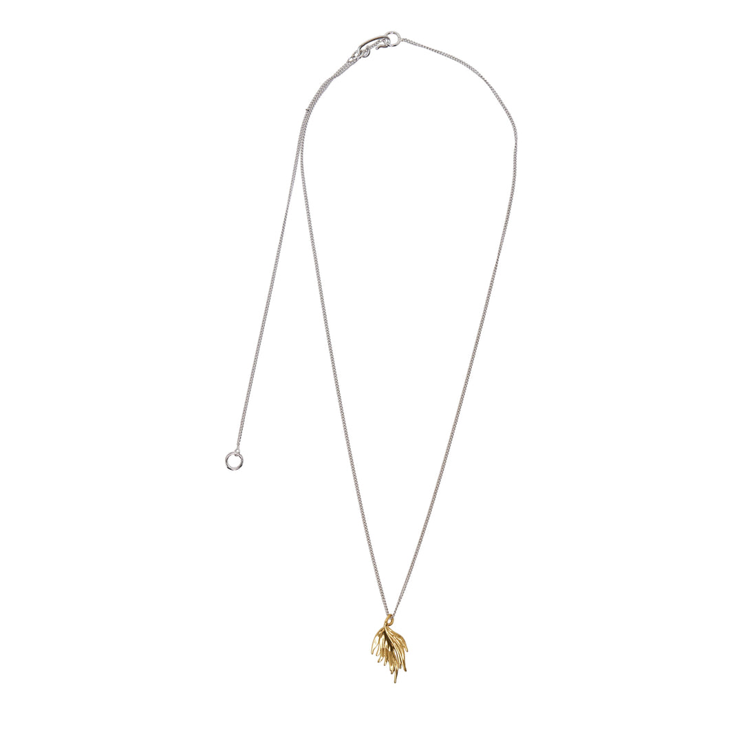 Eco Brass Leaf Pendant Necklace