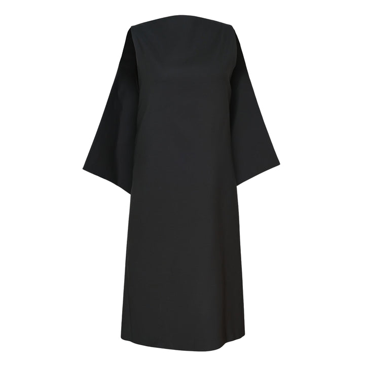 Lightweight Wool Wide Sleeve Dress