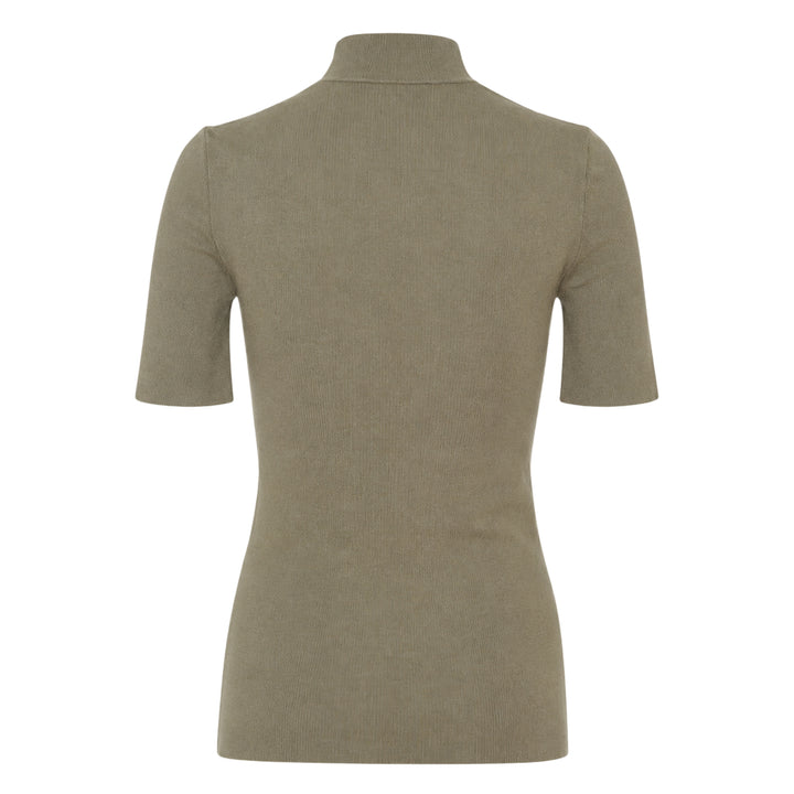 Fine Technical Short Sleeve Turtleneck