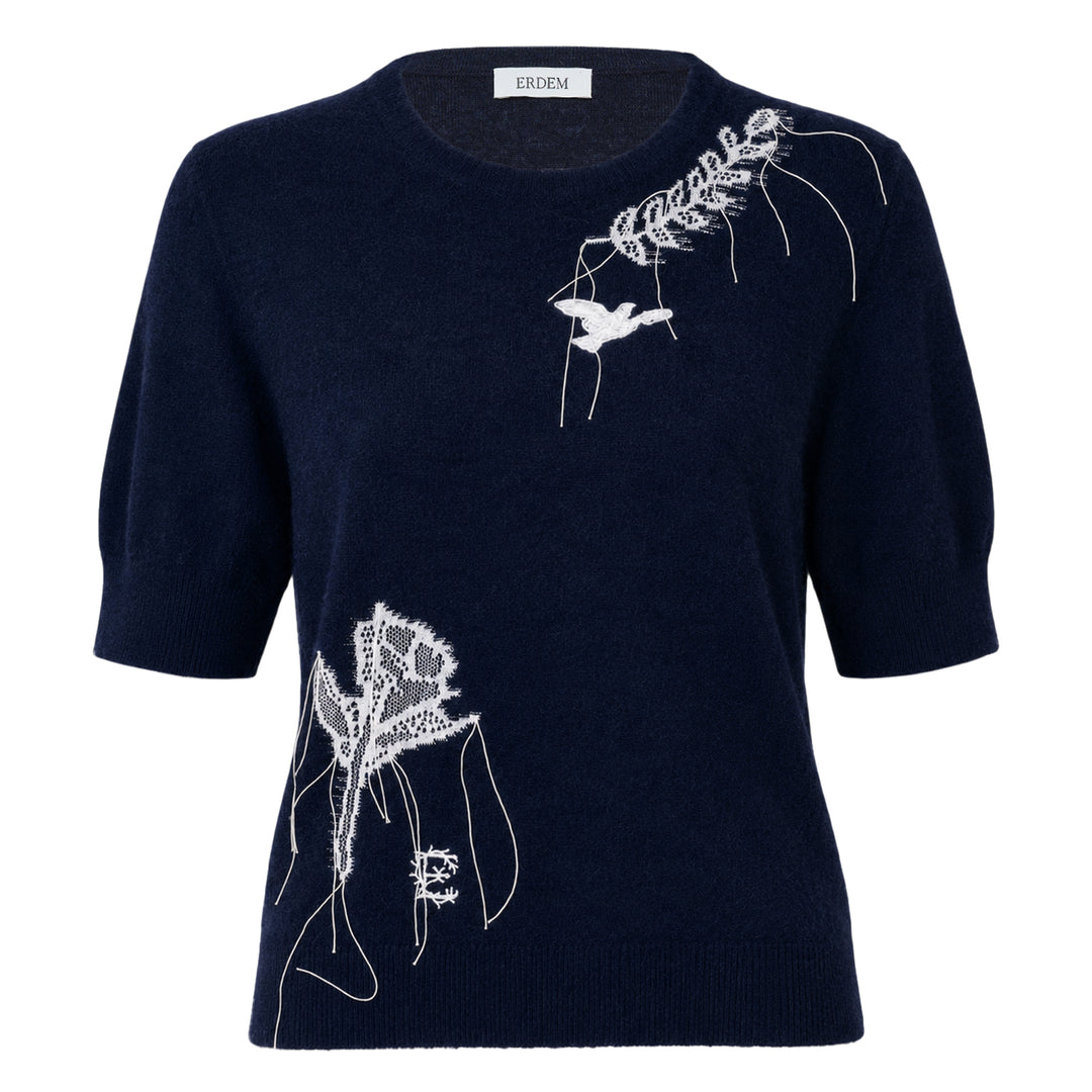 Fine Alpaca Blend Short Sleeve Knit