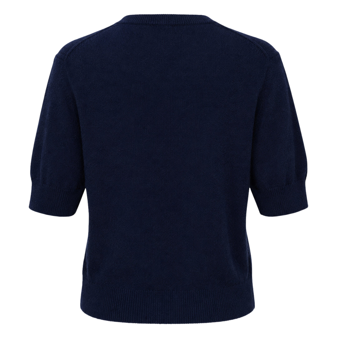 Fine Alpaca Blend Short Sleeve Knit