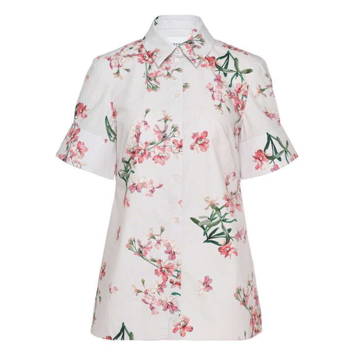 Floral Cotton Short Sleeve Shirt