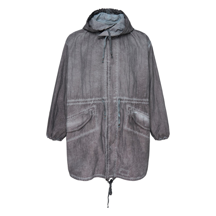 Treated Cotton Nylon Parka Coat