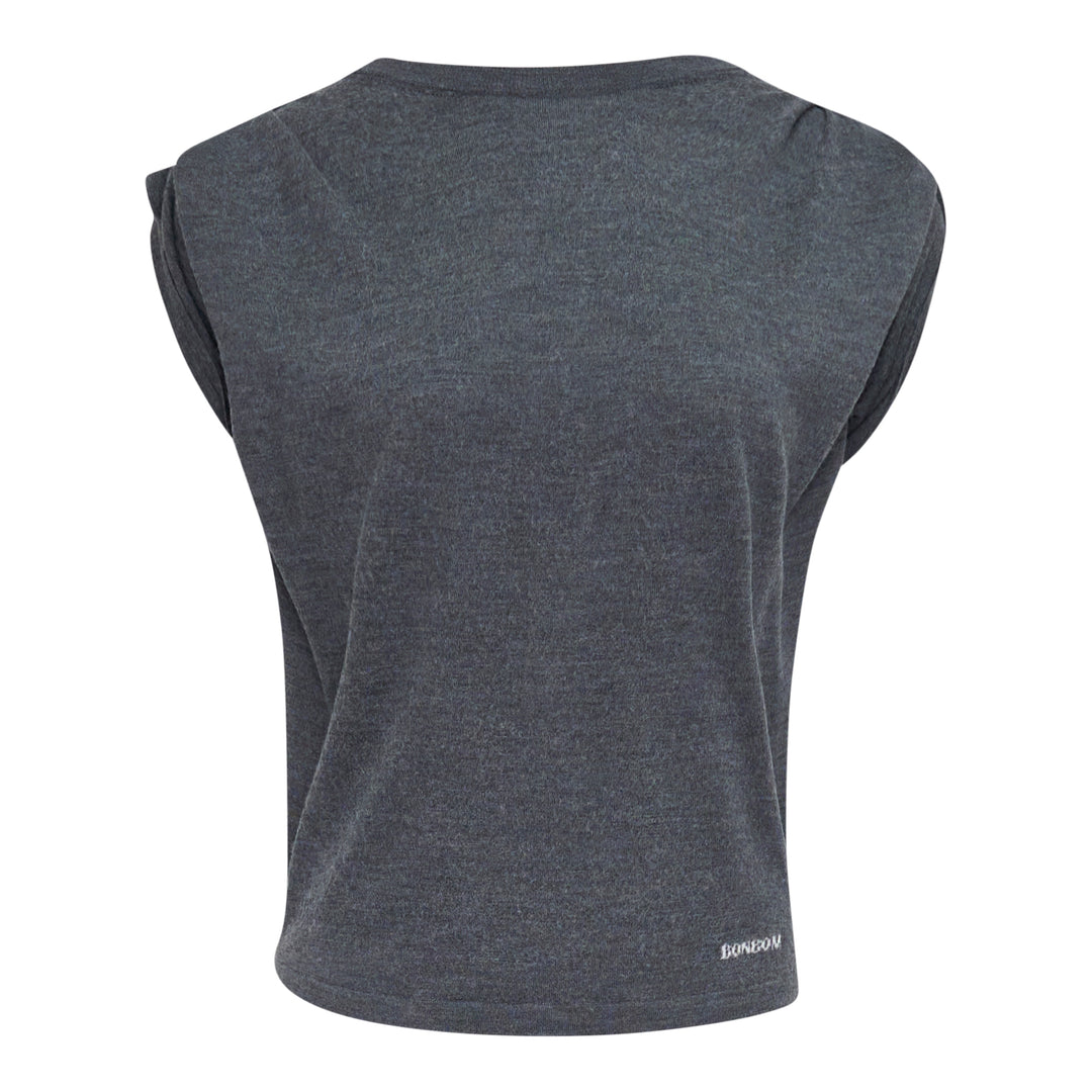 Shoulder-Tuck Sleeveless Sweat