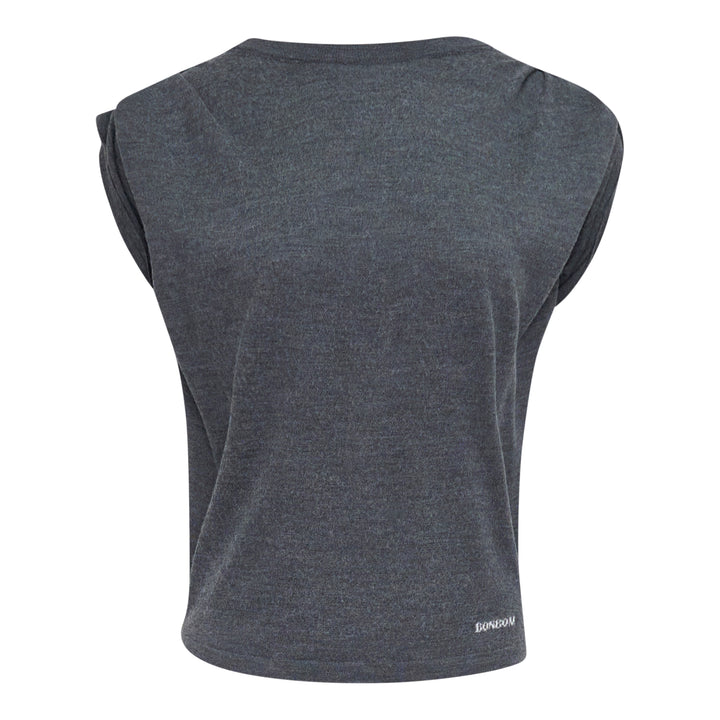Shoulder-Tuck Sleeveless Sweat