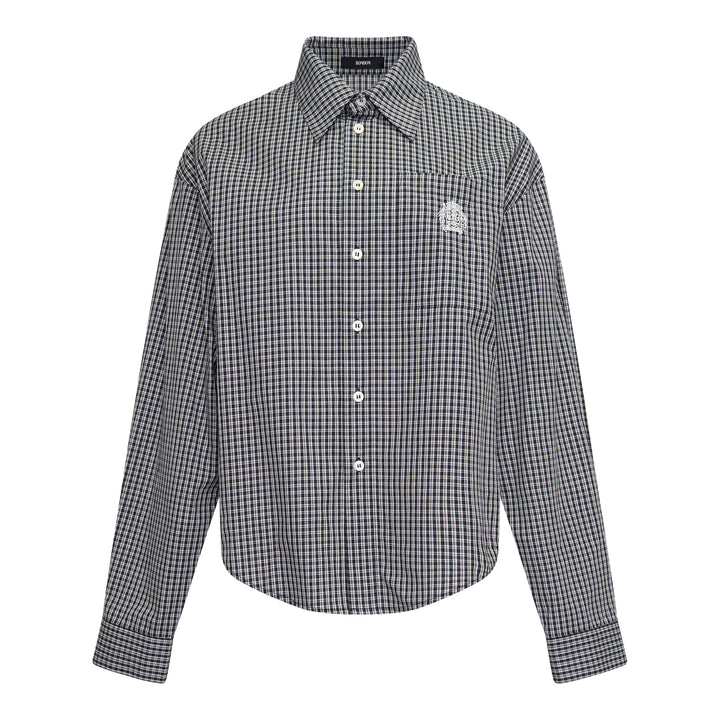 Symbol Embroidery Long Sleeve Shirt