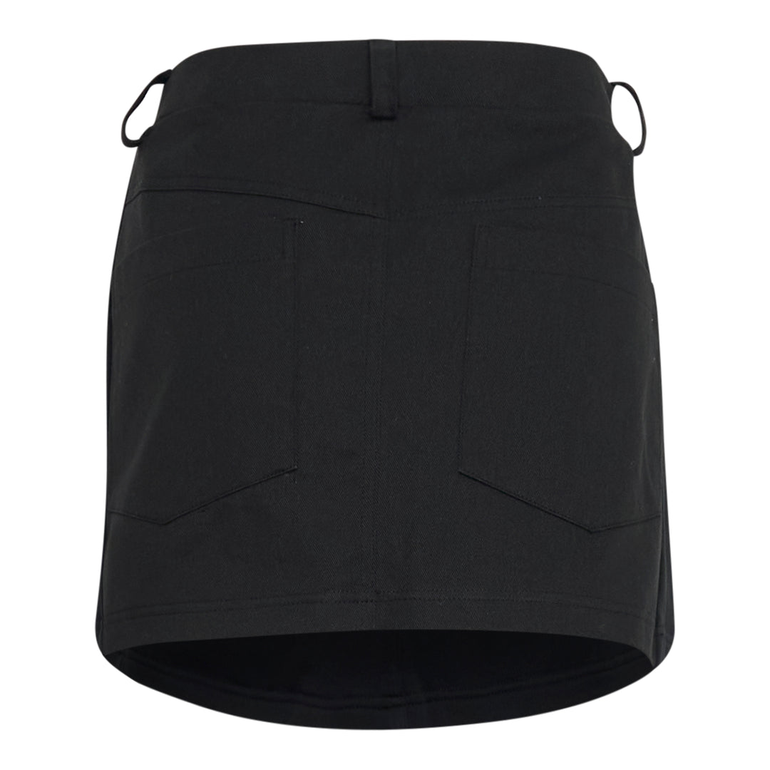 Giant Front Volume Sweat Mini Skirt
