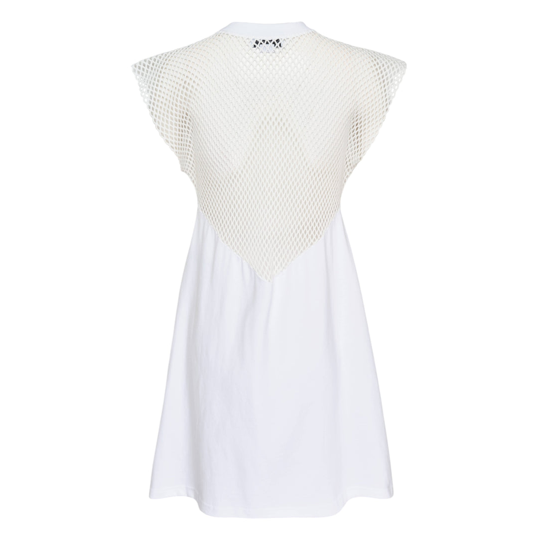 Net Hybrid T-Shirt Dress