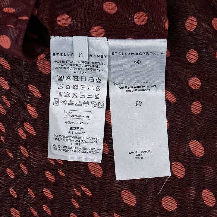 Polka Dot Mesh Long Skirt